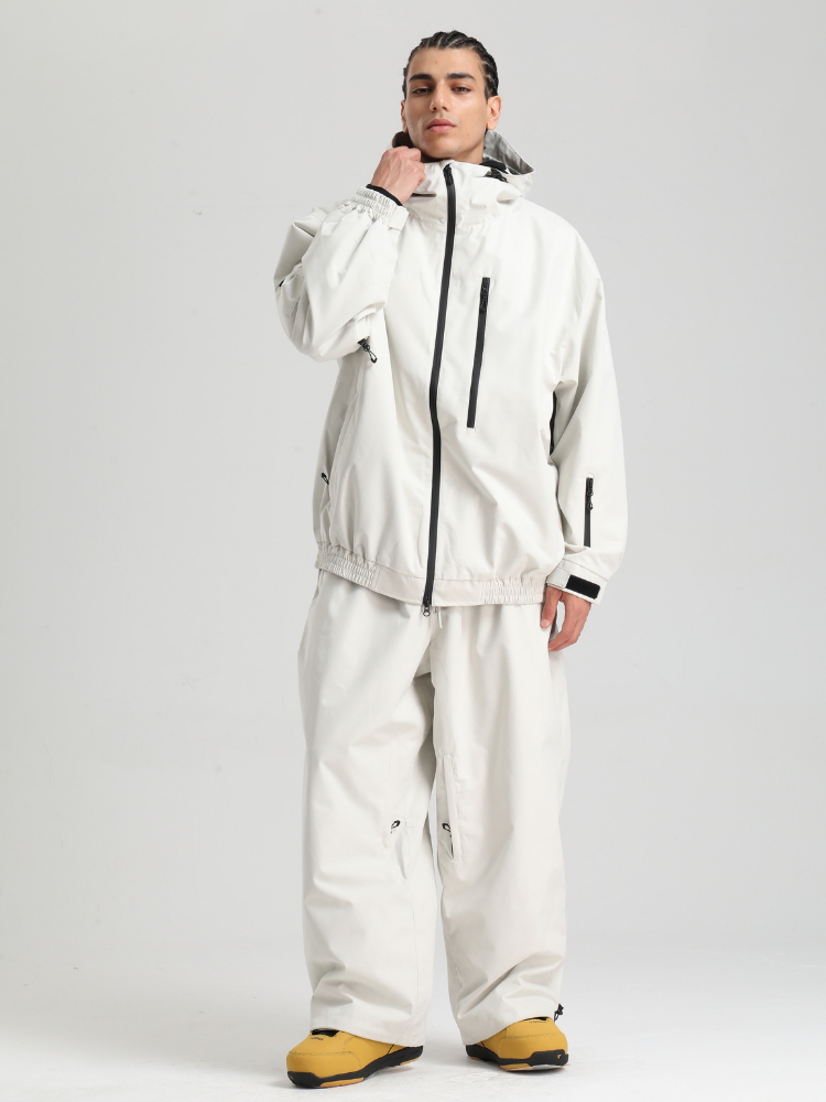 Men' Khaki Snowboard Jakcet Minimalist Freeride Snow Jacket – Gsou Snow
