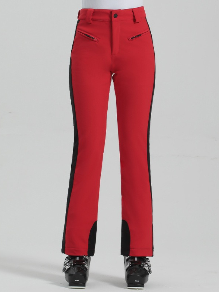 Women's Slim Ski Pants Elegant High Waist Snow Pants - Gsou Snow