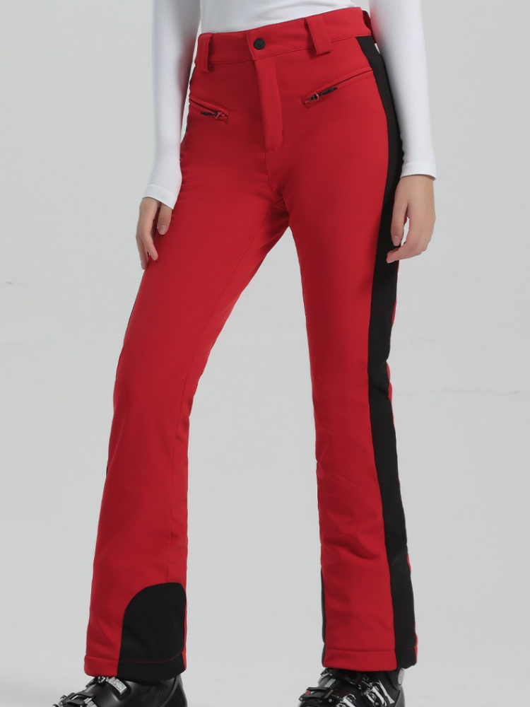 Women's Slim Ski Pants Elegant High Waist Snow Pants - Gsou Snow