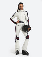 Women's Black Stylish Athleticism Ski Suit One-Piece Snowboard Suit - Gsou Snow