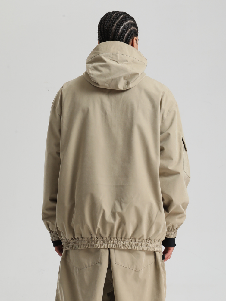 Men' Khaki Snowboard Jakcet Minimalist Freeride Snow Jacket – Gsou Snow