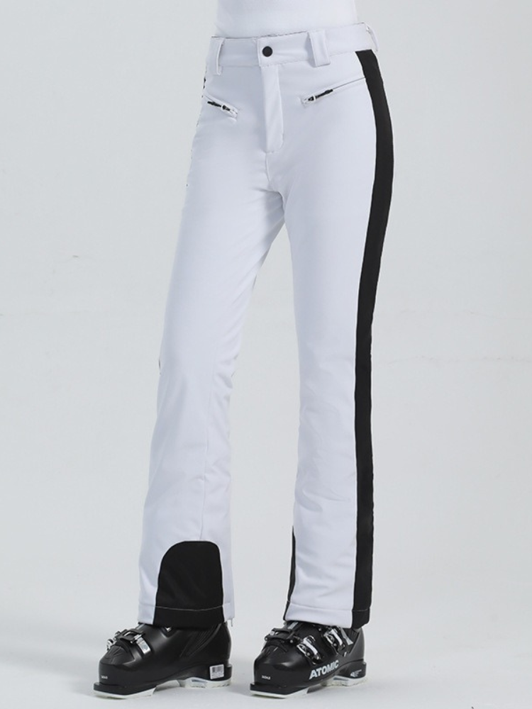 Women's Slim Ski Pants Elegant High Waist Snow Pants - Gsou Snow