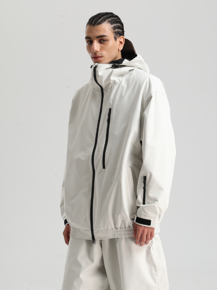 Men' Khaki Snowboard Jakcet Minimalist Freeride Snow Jacket – Gsou Snow
