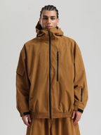 Men' Khaki Snowboard Jakcet Minimalist Freeride Snow Jacket – Gsou Snow