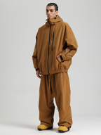 Men' Khaki Snowboard Jakcet Minimalist Freeride Snow Jacket – Gsou Snow