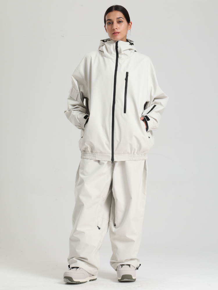Women's Baggy Snwoboard Pants Minimalist Freeride Snow Pants – Gsou Snow