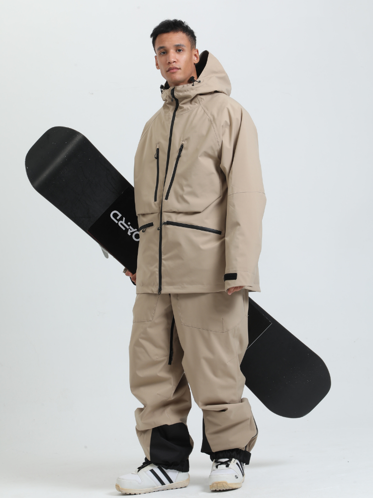 Men's Baggy Snowboard Jacket Rider Cargo Snow Jacket - Gsou Snow