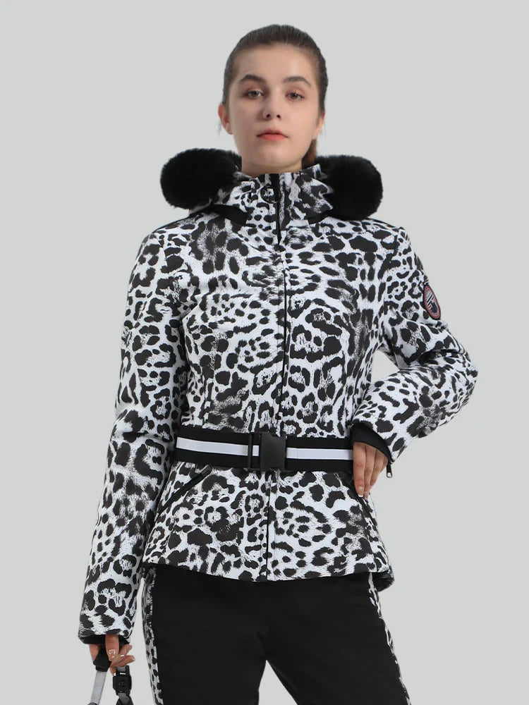 Women's Ski Jacket Chic Insulated Down Snow Jacket - Gsou Snow