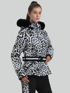 Women's Ski Jacket Chic Insulated Down Snow Jacket - Gsou Snow