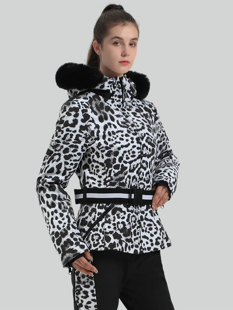 Women's Ski Jacket Chic Insulated Down Snow Jacket - Gsou Snow