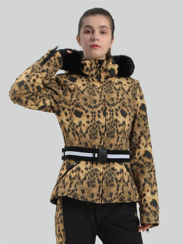 Women's Ski Jacket Chic Insulated Down Snow Jacket - Gsou Snow