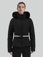 Women's Ski Jacket Chic Insulated Down Snow Jacket - Gsou Snow