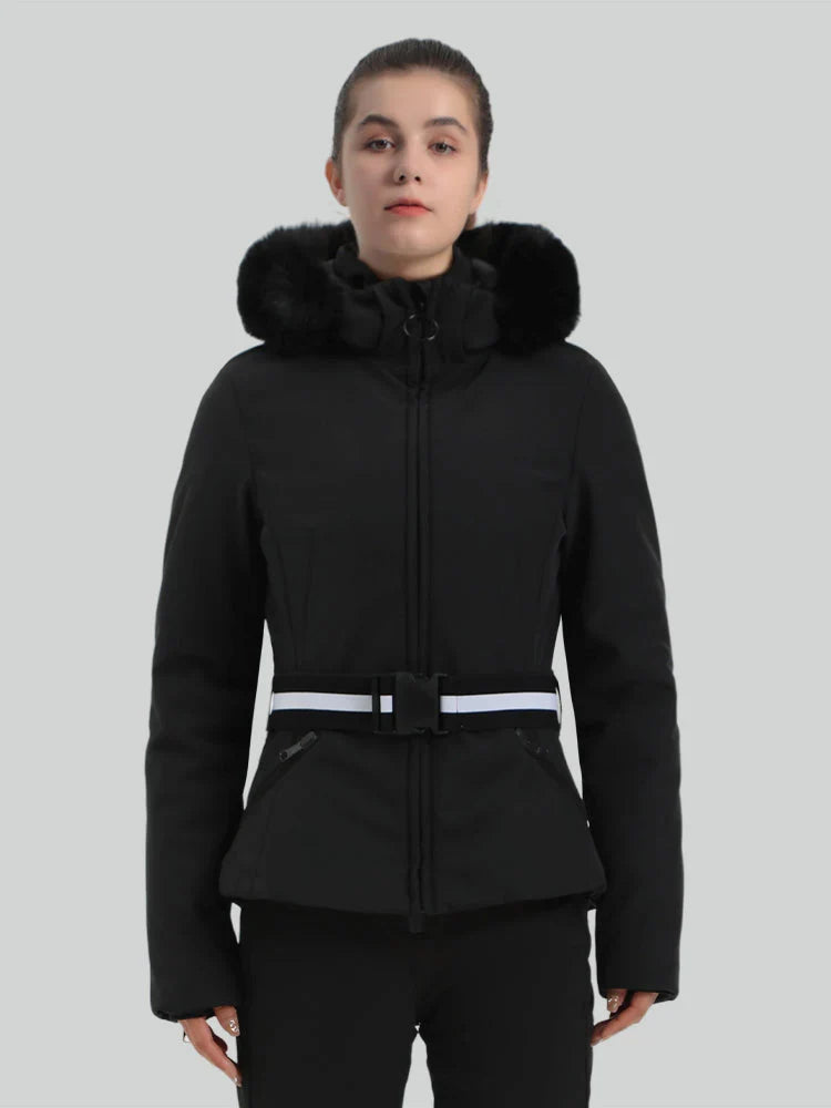 Women's Ski Jacket Chic Insulated Down Snow Jacket - Gsou Snow