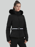 Women's Ski Jacket Chic Insulated Down Snow Jacket - Gsou Snow