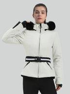 Women's Ski Jacket Chic Insulated Down Snow Jacket - Gsou Snow