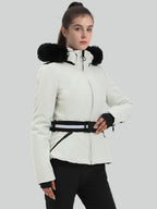 Women's Ski Jacket Chic Insulated Down Snow Jacket - Gsou Snow