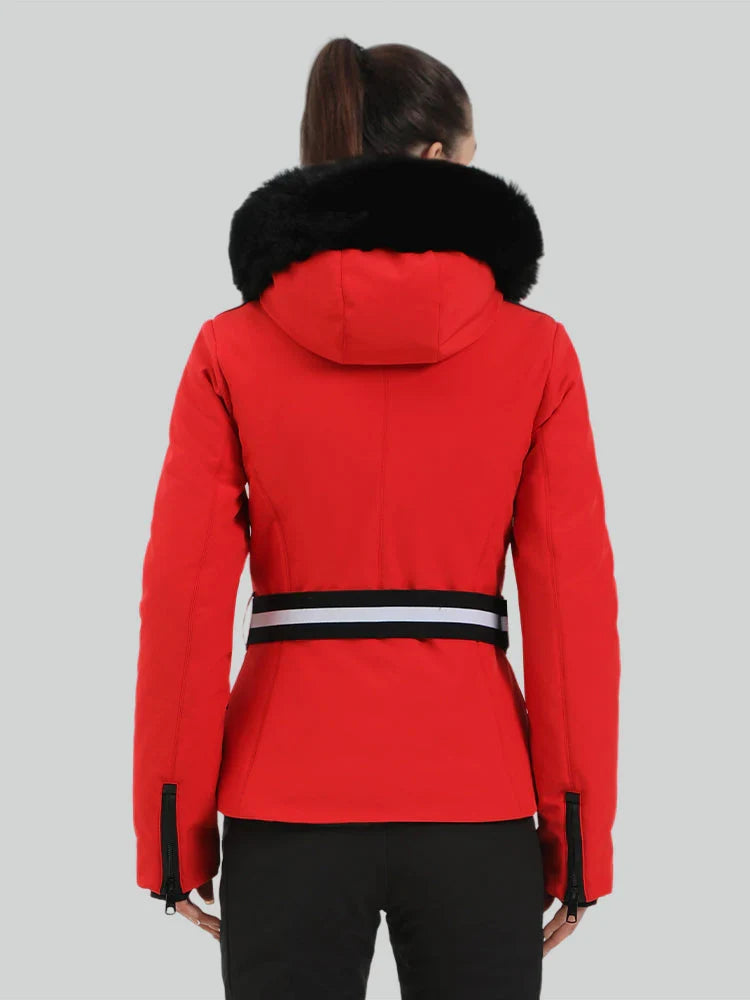 Women's Ski Jacket Chic Insulated Down Snow Jacket - Gsou Snow