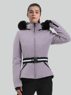 Women's Ski Jacket Chic Insulated Down Snow Jacket - Gsou Snow