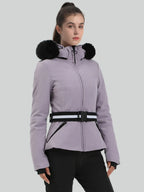 Women's Ski Jacket Chic Insulated Down Snow Jacket - Gsou Snow