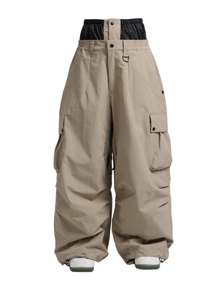 Men's Snow Pants Baggy Cargo Snowboard Pants - Gsou Snow