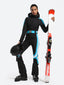 Women's Black Stylish Athleticism Ski Suit One-Piece Snowboard Suit - Gsou Snow