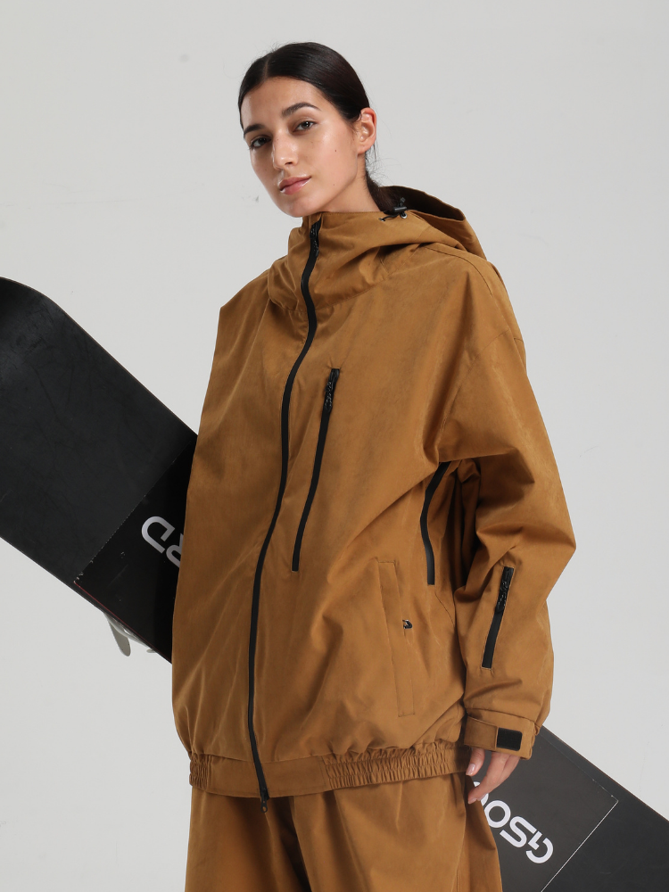 Women's Snow Jacket  Minimalist Freeride Baggy Snowboard Jacket – Gsou Snow