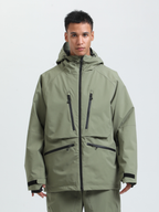 Men's Baggy Snowboard Jacket Rider Cargo Snow Jacket - Gsou Snow