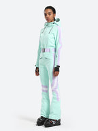 Women's Black Stylish Athleticism Ski Suit One-Piece Snowboard Suit - Gsou Snow