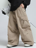 Women's Snow Pants Baggy Cargo Snowboard Pants - Gsou Snow