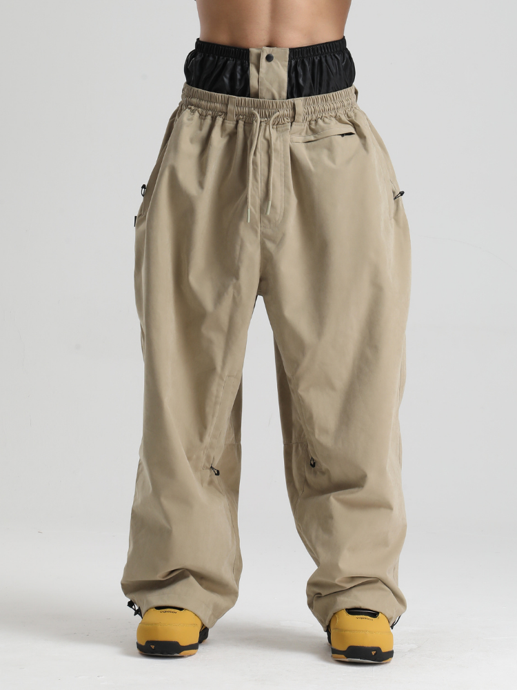 Men's Snow Pants Minimalist Freeride Baggy Snow Pants – Gsou Snow