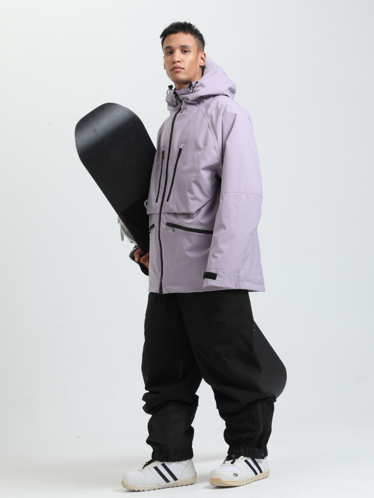 Men's Baggy Snowboard Jacket Rider Cargo Snow Jacket - Gsou Snow