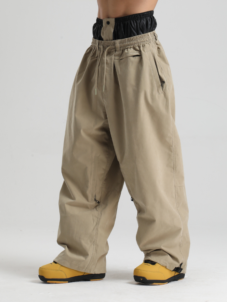 Men's Snow Pants Minimalist Freeride Baggy Snow Pants – Gsou Snow