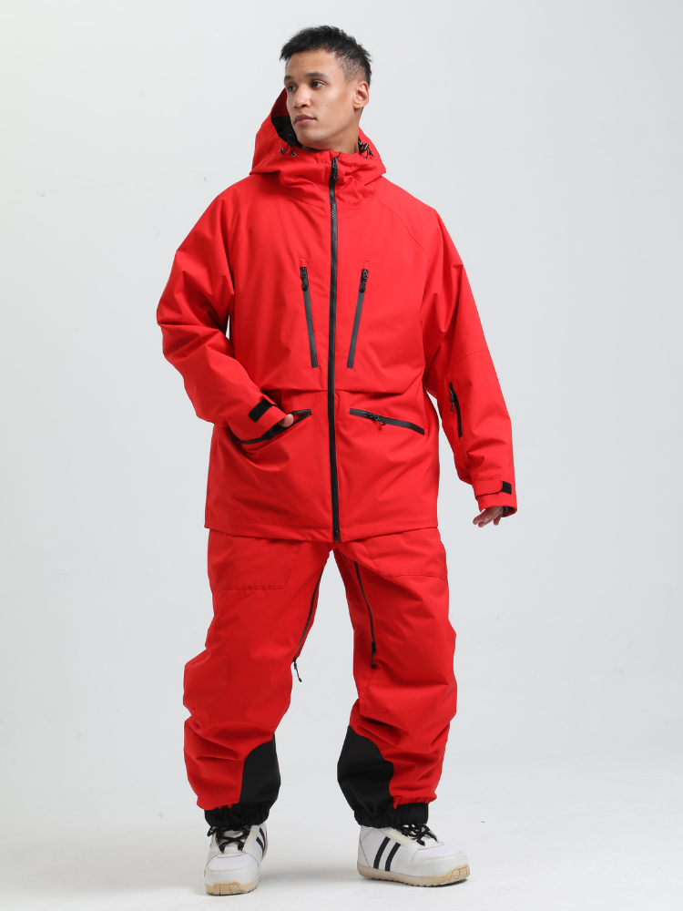 Men's Baggy Snowboard Jacket Rider Cargo Snow Jacket - Gsou Snow