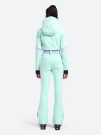 Women's Black Stylish Athleticism Ski Suit One-Piece Snowboard Suit - Gsou Snow