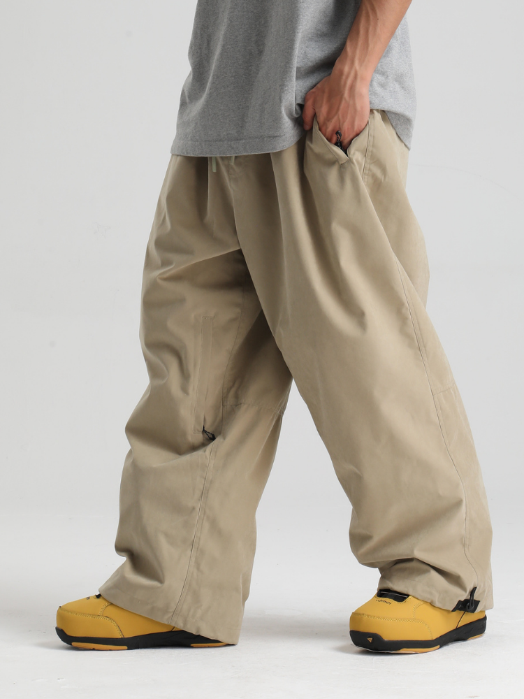 Men's Snow Pants Minimalist Freeride Baggy Snow Pants – Gsou Snow