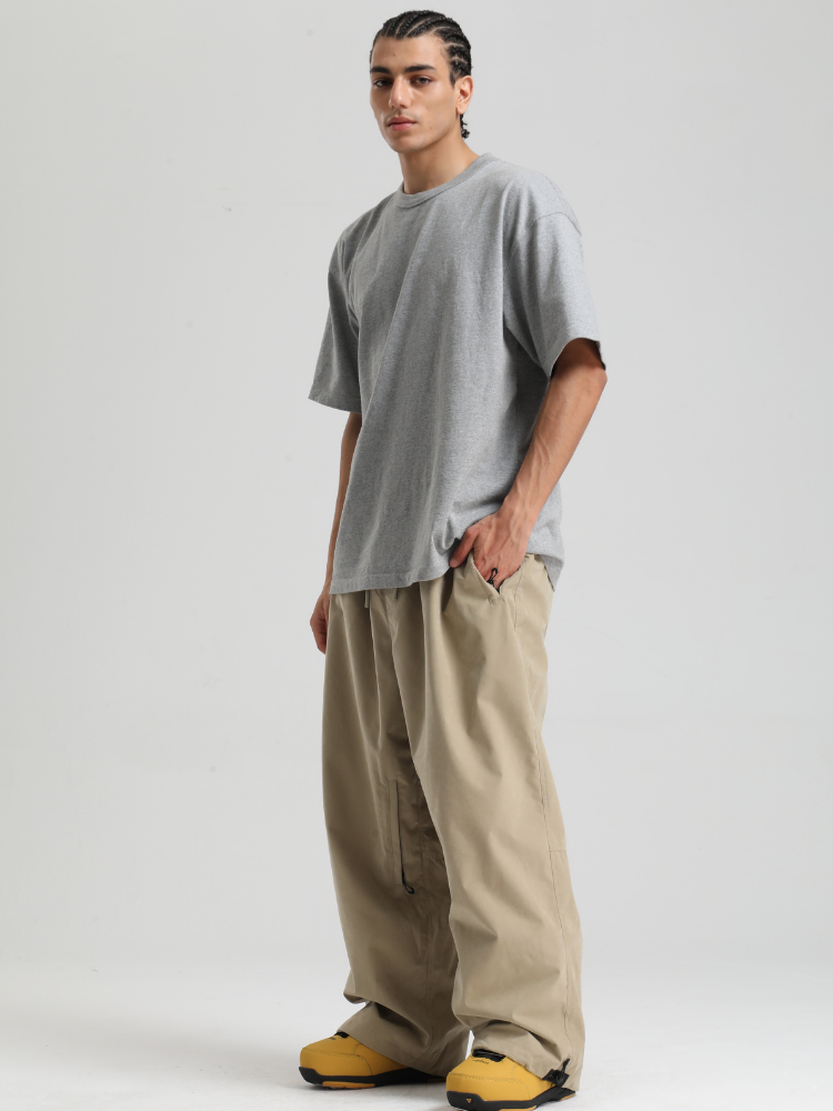 Men's Snow Pants Minimalist Freeride Baggy Snow Pants – Gsou Snow