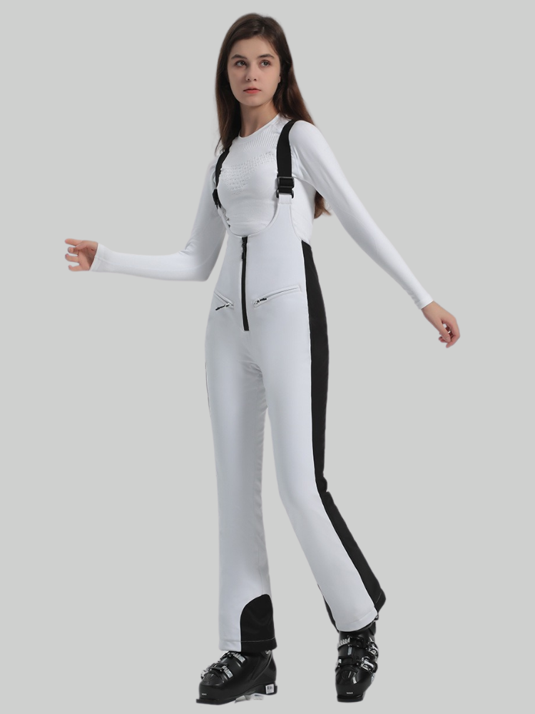 Women's Ski Bibs Trendy Slim Fit Snow Bibs - Gsou Snow