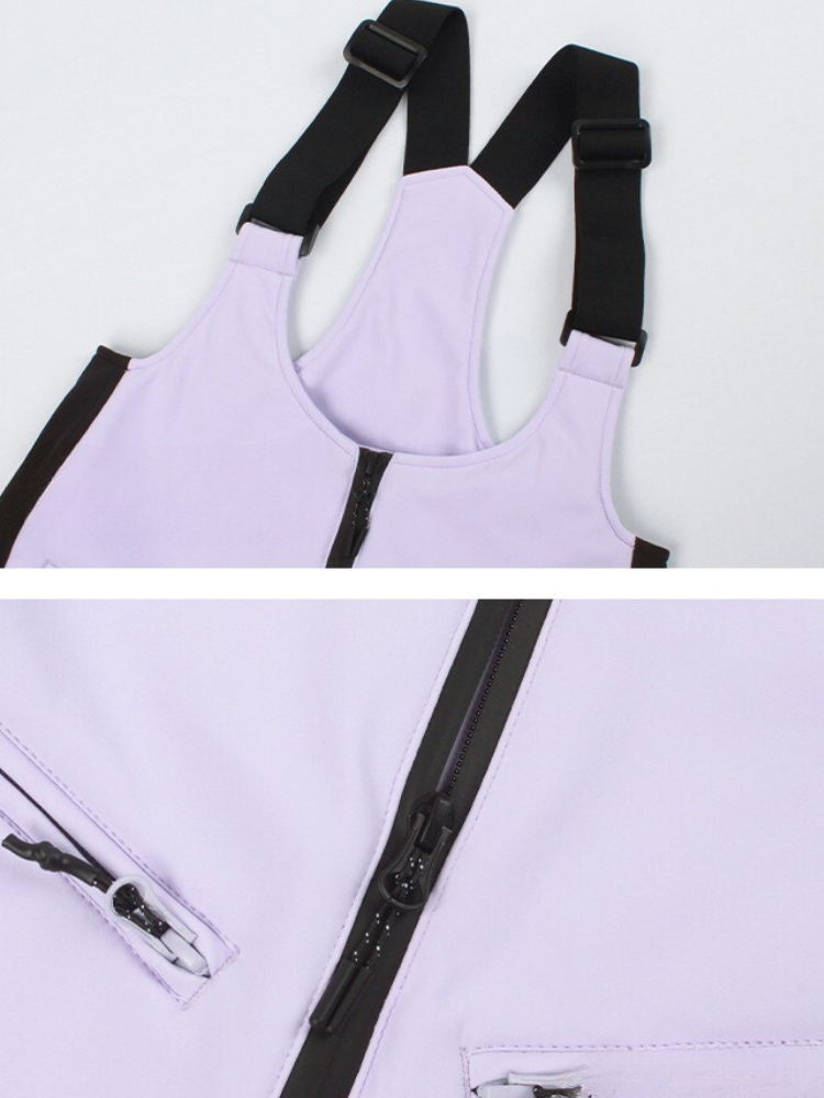 Women's Ski Bibs Trendy Slim Fit Snow Bibs - Gsou Snow