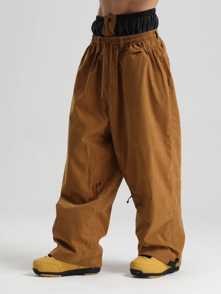Men's Snow Pants Minimalist Freeride Baggy Snow Pants – Gsou Snow