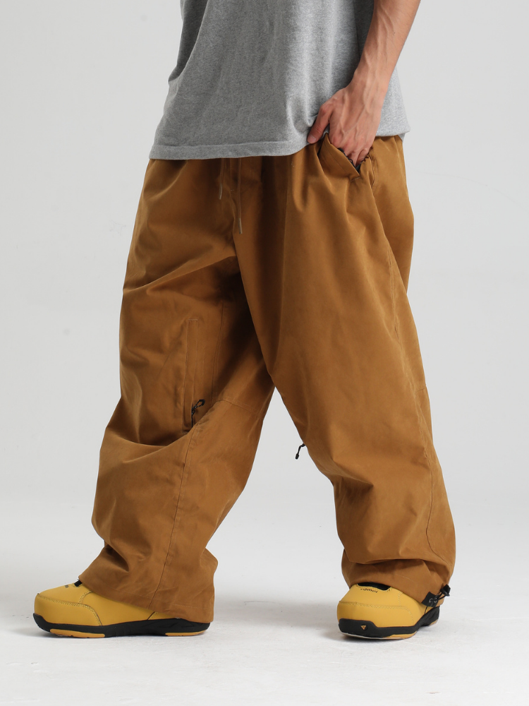 Men's Snow Pants Minimalist Freeride Baggy Snow Pants – Gsou Snow
