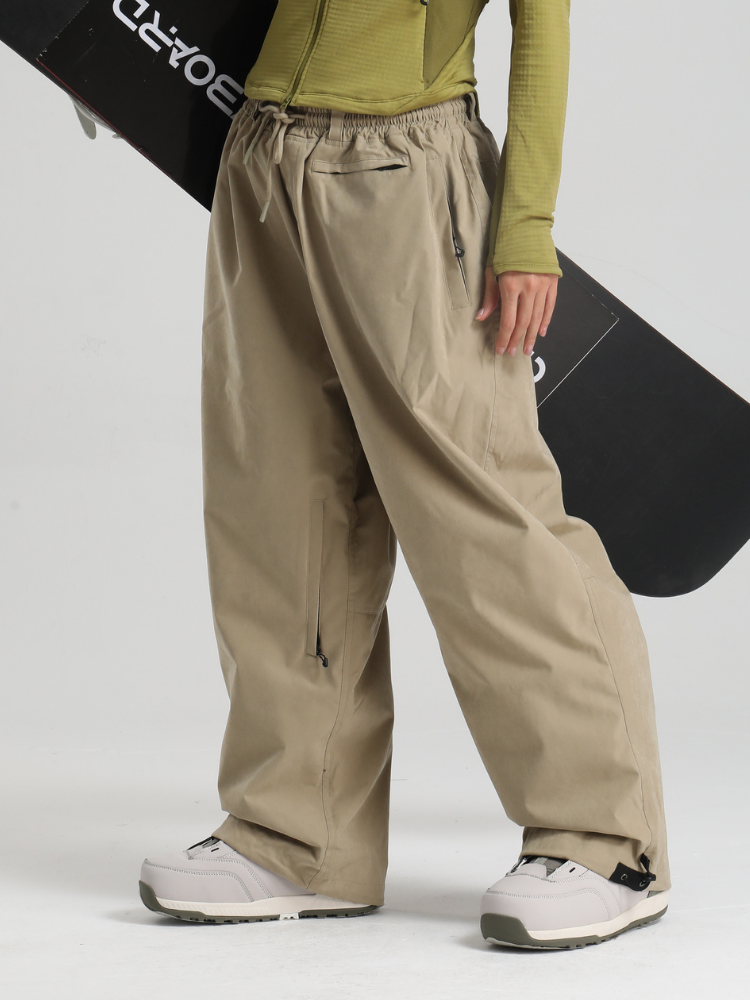 Women's Baggy Snwoboard Pants Minimalist Freeride Snow Pants – Gsou Snow