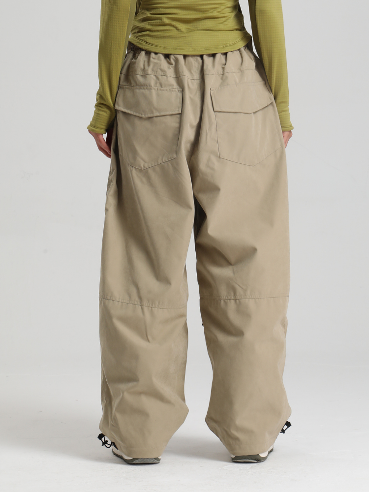 Women's Baggy Snwoboard Pants Minimalist Freeride Snow Pants – Gsou Snow