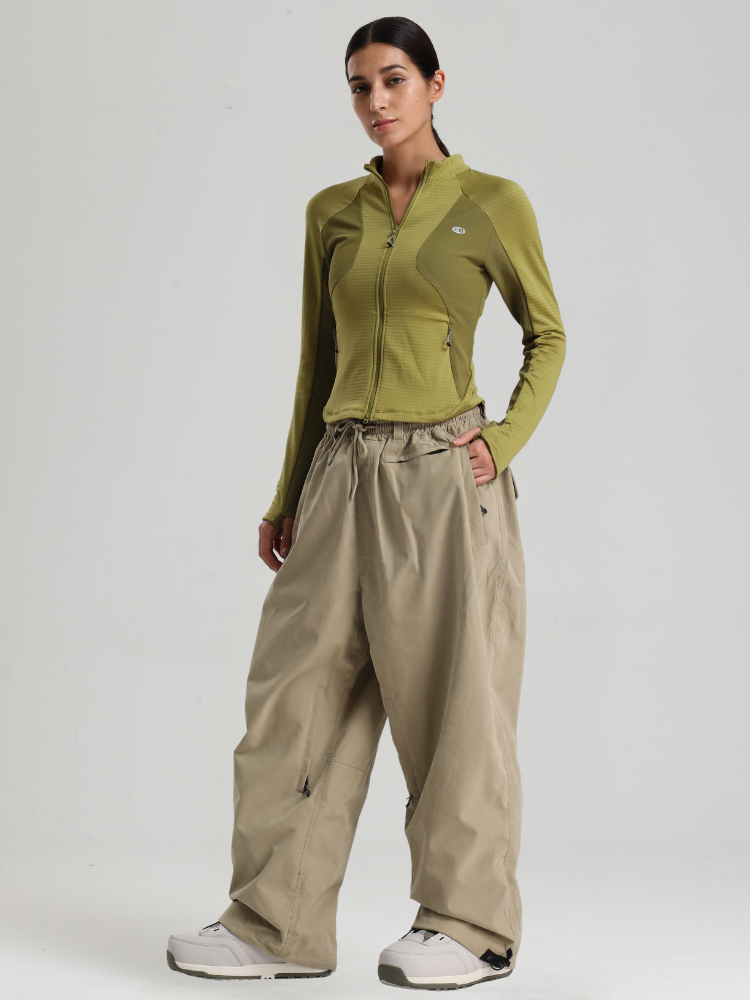 Women's Baggy Snwoboard Pants Minimalist Freeride Snow Pants – Gsou Snow