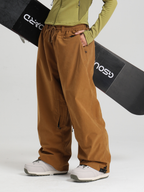Women's Baggy Snwoboard Pants Minimalist Freeride Snow Pants – Gsou Snow