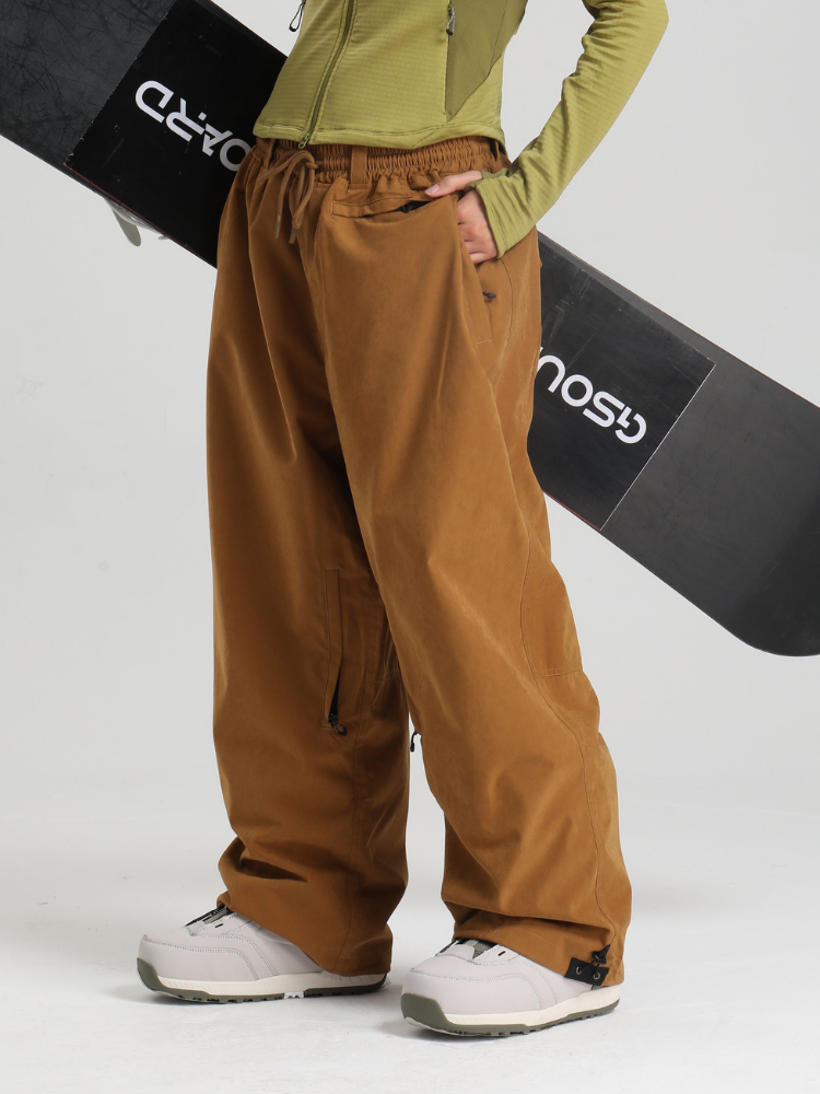 Women's Baggy Snwoboard Pants Minimalist Freeride Snow Pants – Gsou Snow