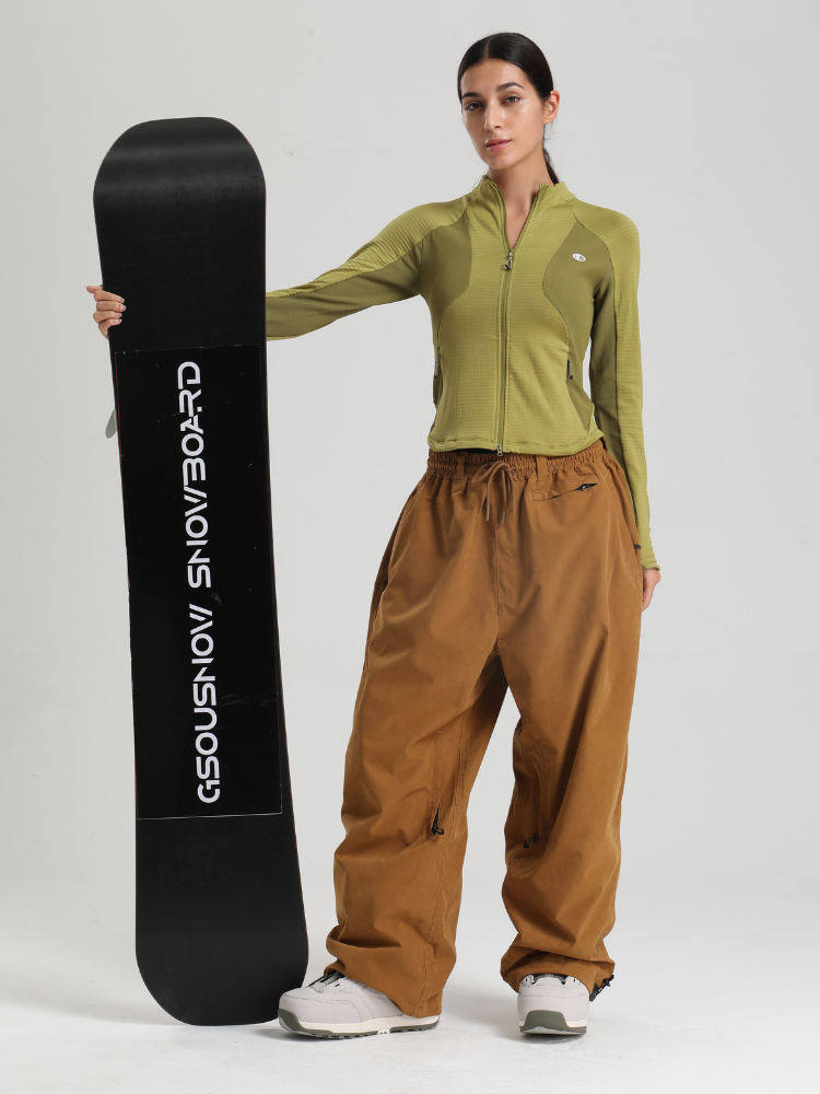 Women's Baggy Snwoboard Pants Minimalist Freeride Snow Pants – Gsou Snow