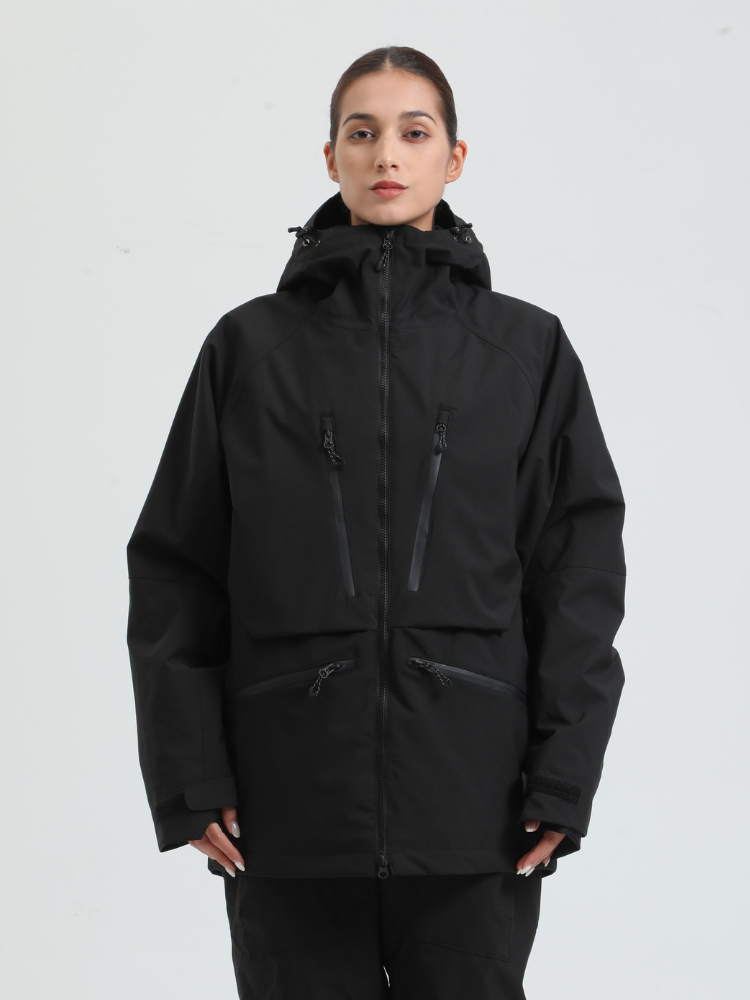 Women's Rider Baggy Snowboard Jacket  Cargo Snow Jacket - Gsou Snow