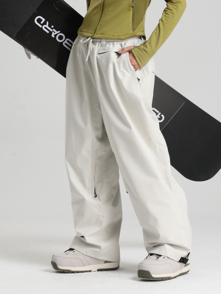 Women's Baggy Snwoboard Pants Minimalist Freeride Snow Pants – Gsou Snow