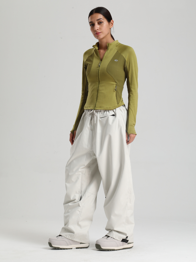 Women's Baggy Snwoboard Pants Minimalist Freeride Snow Pants – Gsou Snow