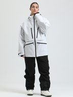 Women's Rider Baggy Snowboard Jacket  Cargo Snow Jacket - Gsou Snow